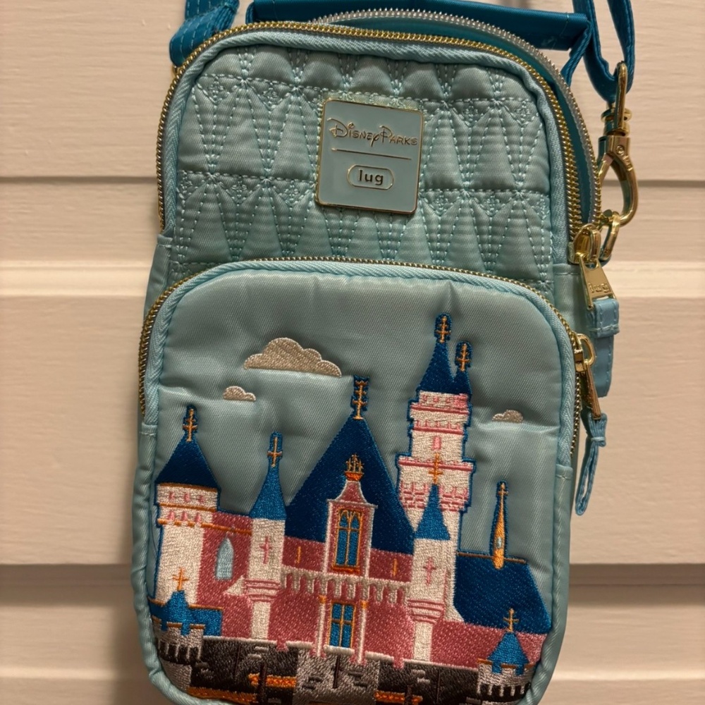 Disneyland Sleeping Beauty Castle Lug Crossbody Bag
